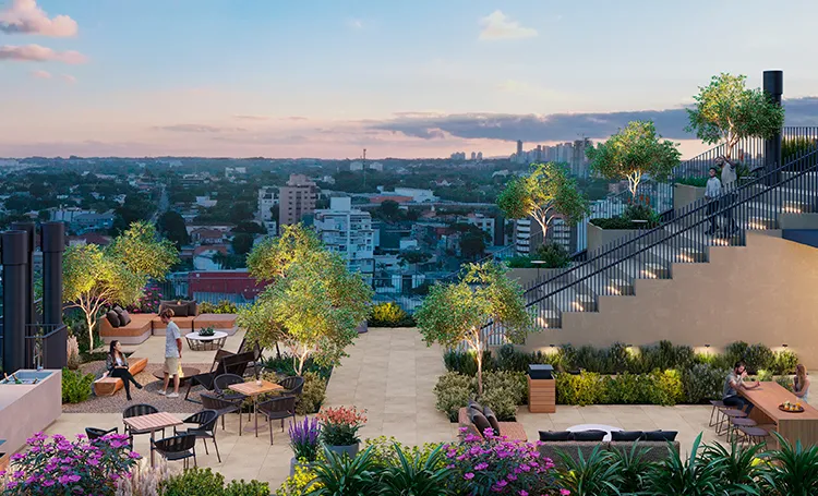 Rooftop, spa e solário: onde a natureza entra no VAZ Batel
