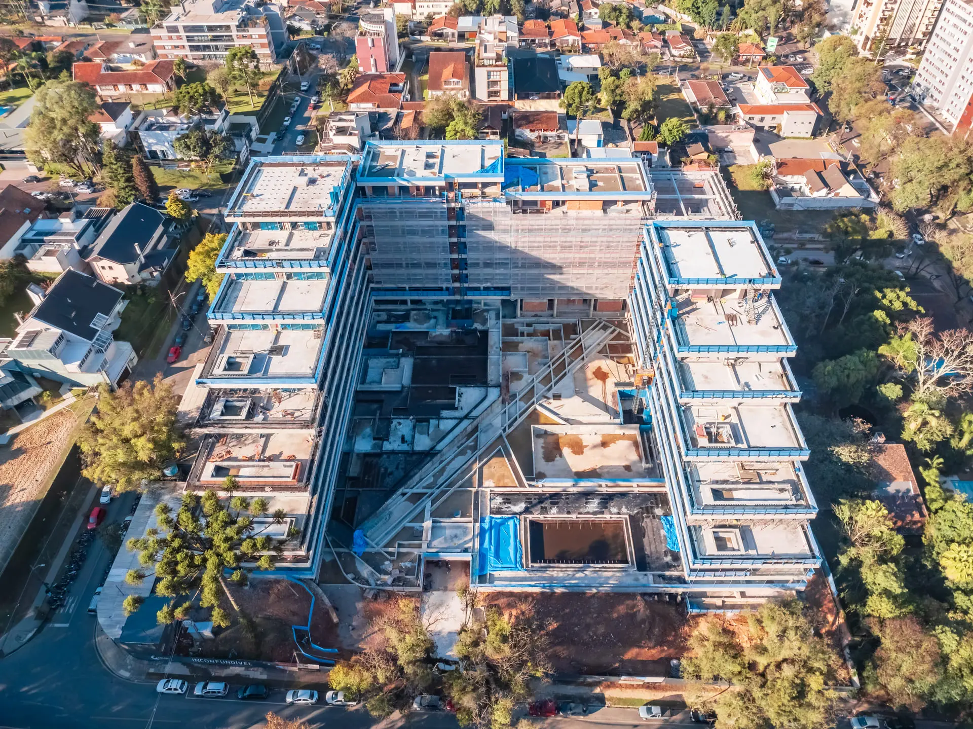 Obra em agosto de 2025