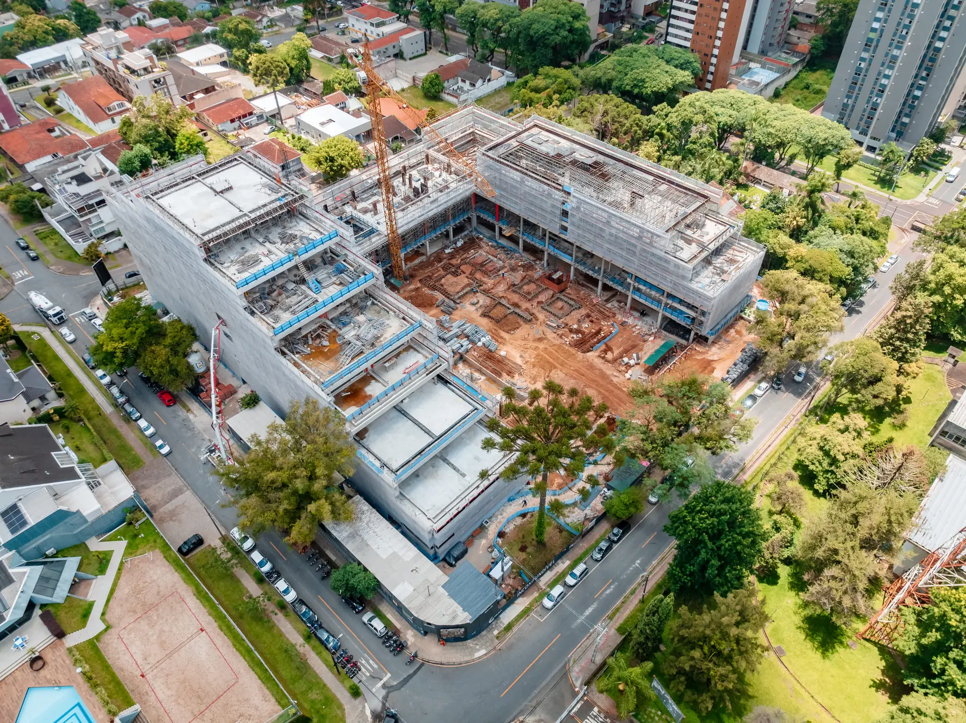 Obra em janeiro de 2025