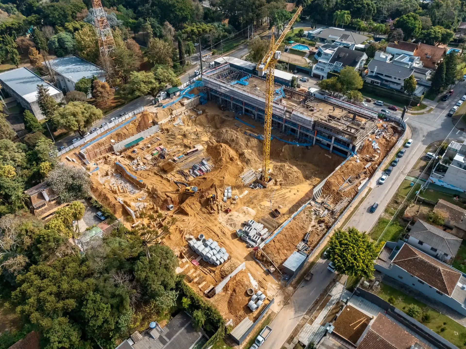 Obra em julho de 2024