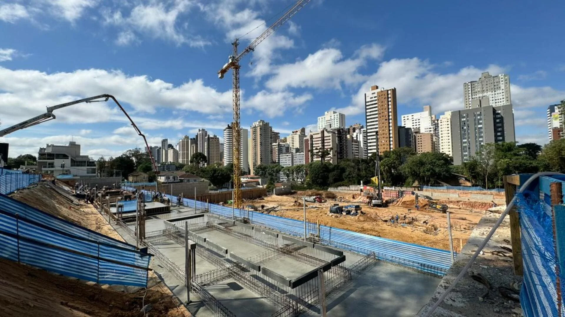 Obra em maio de 2024