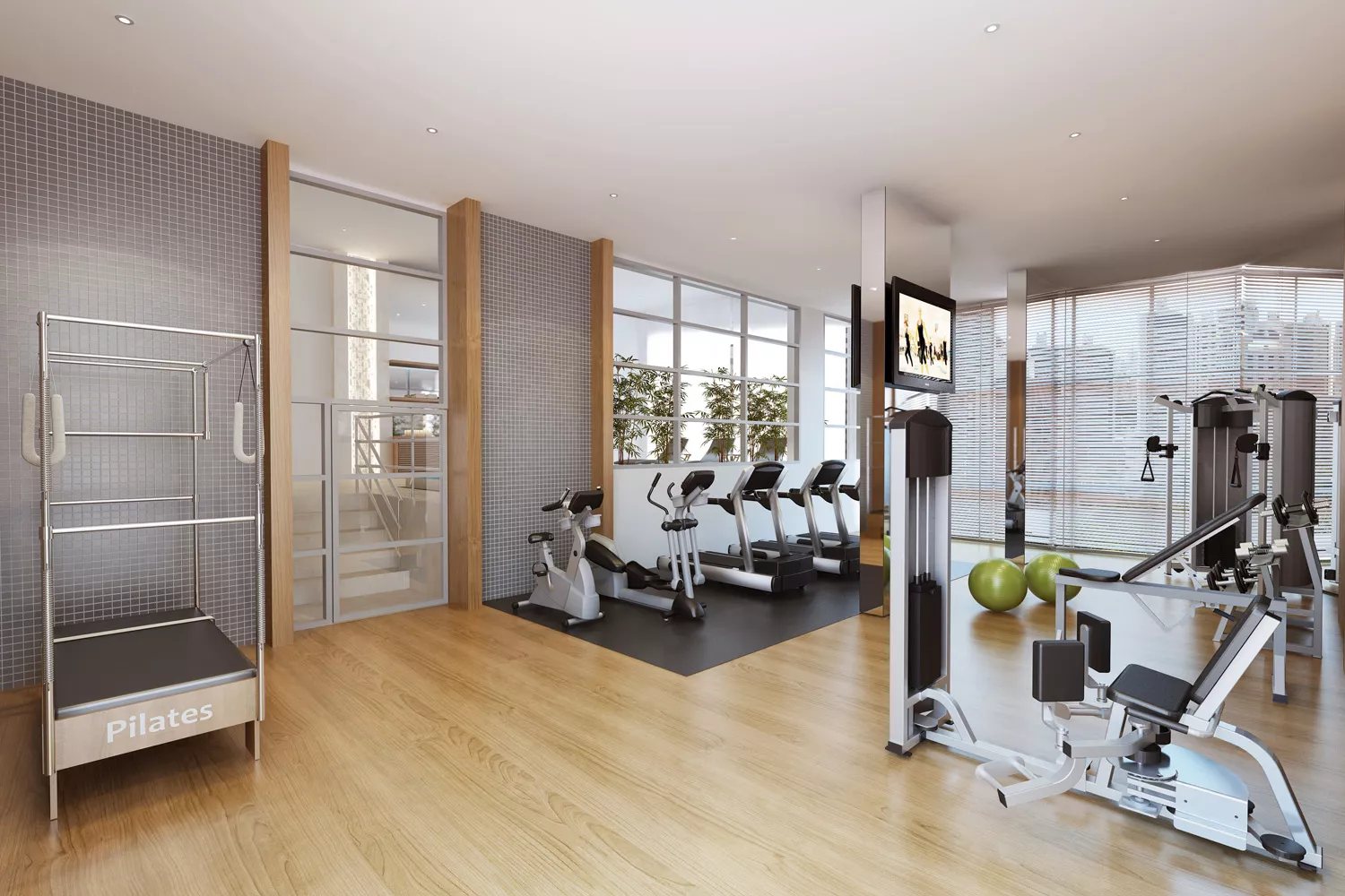 Academia do Soul Batel Soho com esteiras e aparelhos