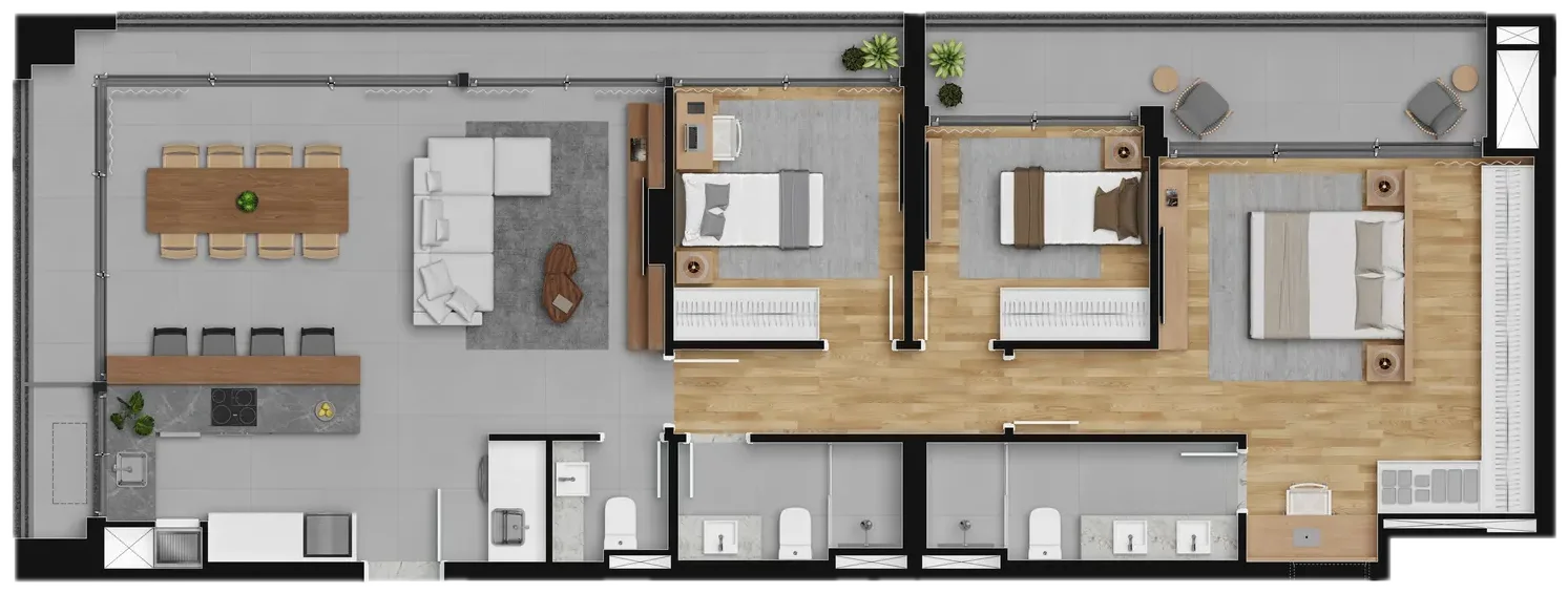 Planta da junção dos finais 6 e 7