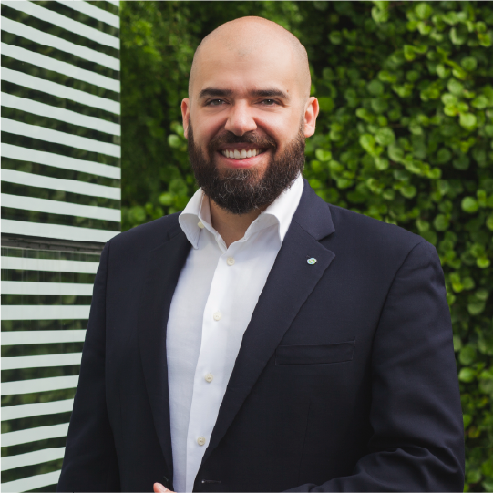 Retrato do consultor da Petinelli, empresa de conforto e performance parceira do BIOOS Barigui