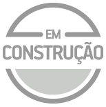 Selo com aviso de Em Construção