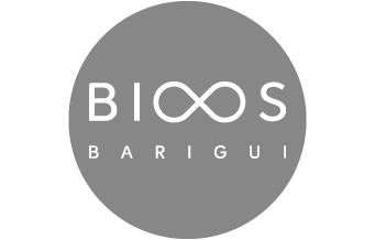 Circurferência com opacidade escrito BIOOS Barigui