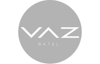 circurferência com opacidade escrito VAZ Batel