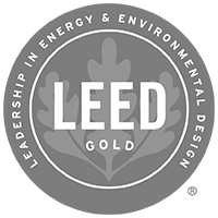 Icone da BIOOS Home com um brasão de certificado LEED Gold